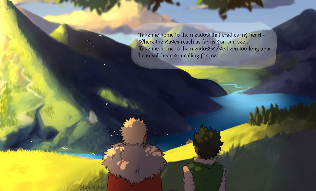 kawaiikrisschan:    Background text from song which inspired me to draw it: “Secret