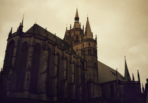 sainted-places: Dom zu Erfurt/ Erfurt Cathedral (St. Marys Cathedral), Thuringia. (October 2017)