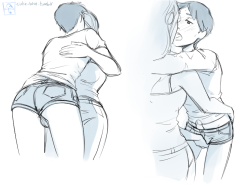 cute-blue:  Support me on Patreon!felt like drawing butts in