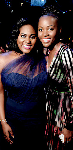 Lupita Nyong'o and Danielle Brooks at the 21st Annual SAG Awards