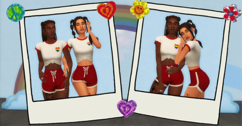 obligatory Pride lookbook 2 - matching girlfriends (ﾉ◕ヮ◕)ﾉ*:･ﾟ✧more about Rusty | more about Leiahai