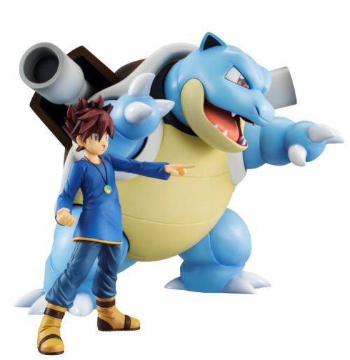 Images from the upcoming Pokémon G.E.M. Gary Oak with Blastoise figurine by MegaHouse.  This figurin