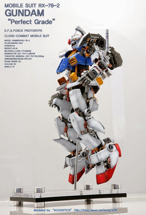 toysmaniac: PG 1/60 RX-78-2 Gundam ‘Open Hatch’ - Customized Build Modeled by Acoustics 牛逼