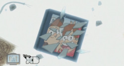 aceandrespectfullyinyourface:  So alot of people have been using this picture to say that the glass shattering means Dipper and Mabel are breaking up as close siblings but I don’t believe so. If the picture had broken in half or got ripped on one half