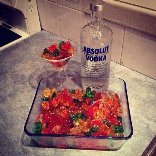 blondeekitten:  &rsquo; vodka gummy bear martinis. im doing it.💖🍸 