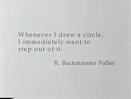 idealisteworld:    Buckminster Fuller - Thinking Out Loud (1996) Dir. Karen Goodman and Kirk Simon  
