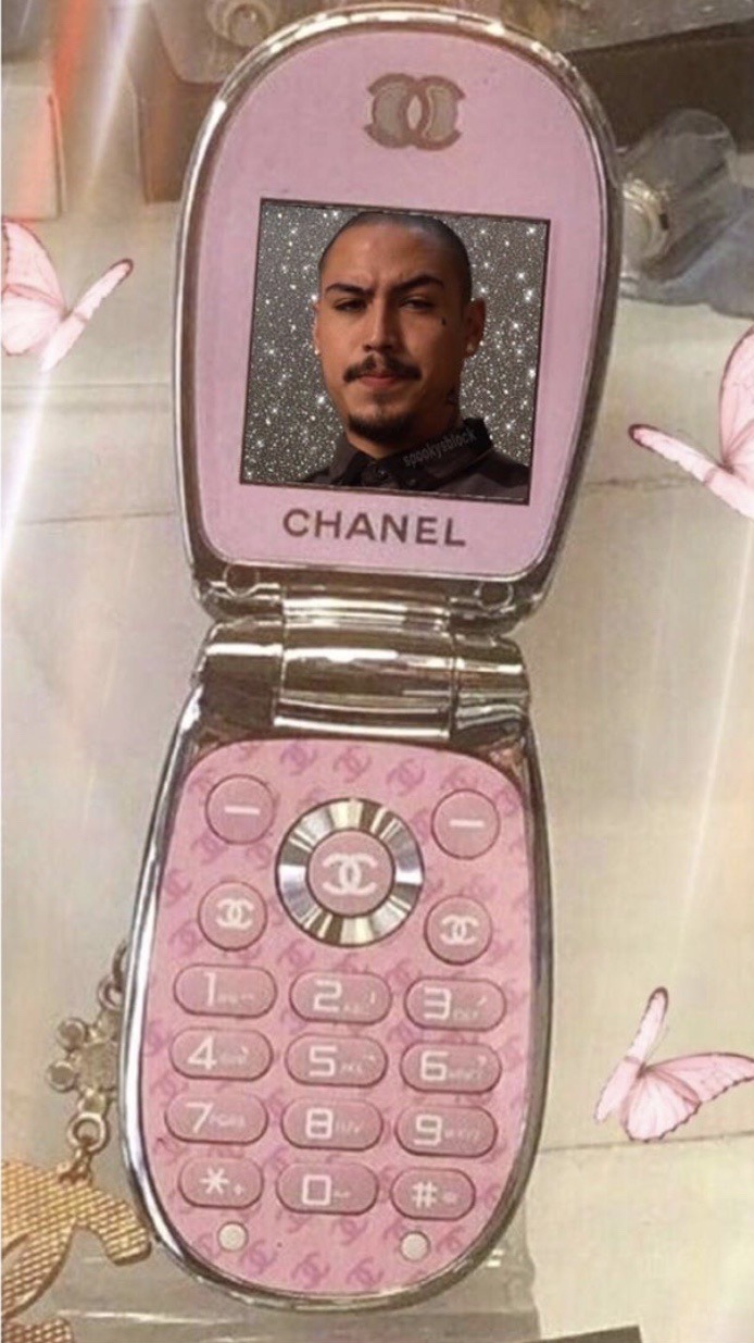 chanel flip phone