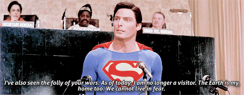 fyeahsupermanandloislane:  Like Father, Like Daughter∟ Superman (Superman IV) and