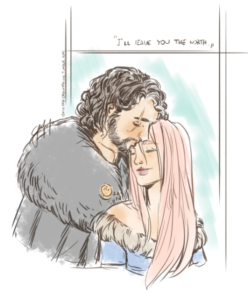 Sketch about JonxSansa, because I love how their relationship grows up! Nothing about romantic love,