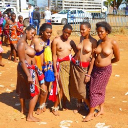   Swazi reed dancers, via dominikform