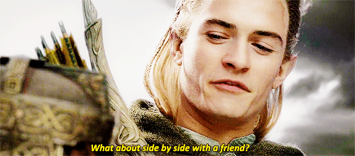 jasonsmomoa:  favourite gimli & legolas moments - [3/?]