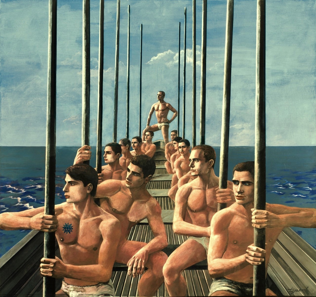 uranist-art:   Georgy Gurianov (1961-2013) – Artiste russe  Gay Games / Jeux gays