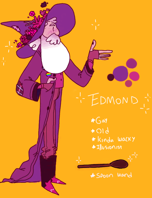 wizard oc who my other little frog wizard peaches is probably apprenticed to . hes gay and a big amp