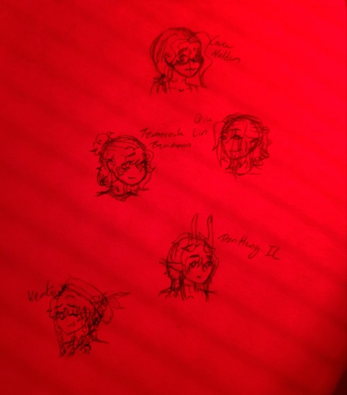 Drew Some Characters From Memory Before I Lost Motivation To Continue Lmao- Gonna Go To Sleep Now. Night!