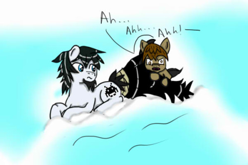 inqusitivecolt:  IC: I thought I was gunna die for a l’il bit, so buried and lost in the snow T_T!  But this nice colt dug me out, I think it was by accident, but I really appreciate it!  He’s so soft and snugly. (IC mod:  Heya all, the previous