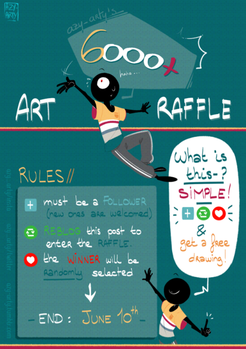 azy-arty: azy-arty: // ART RAFFLE #3 // HERE YOU ARE !! MORE THAN SIX THOUSANDS !! tell me how pls ?