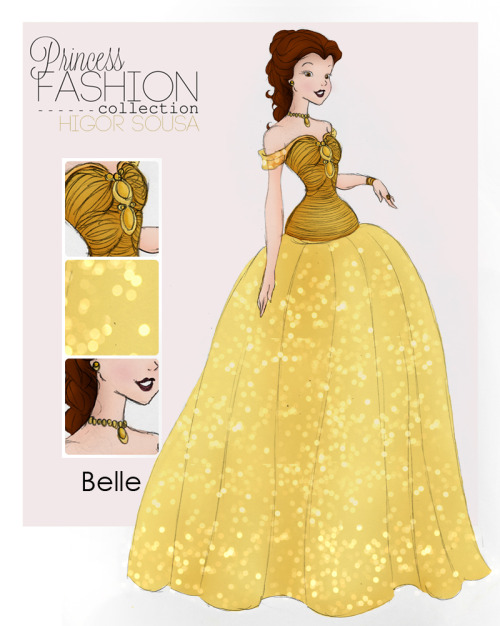 bookcharactersthough:girlsbydaylight:Princess Fashion Collection by HigSousaOmg YAAS