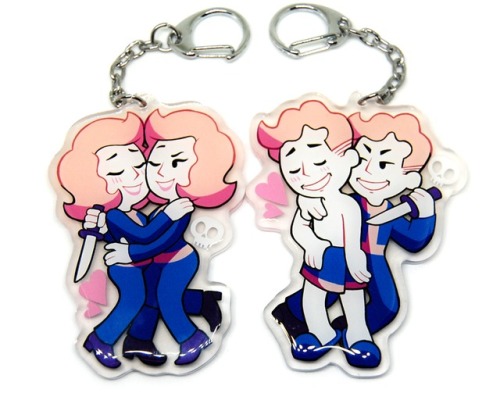 officialteamcg: 🌈PRIDE PERKS Acrylic + Epoxy Keychain!🔪ป each