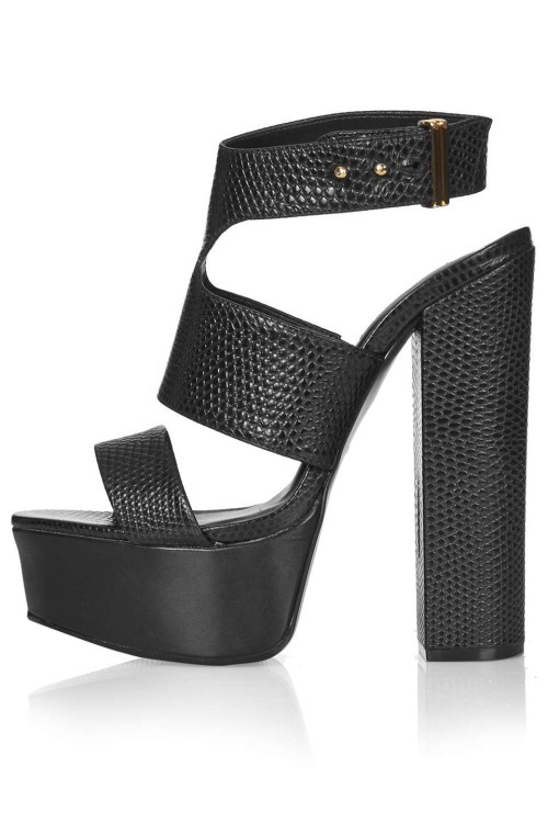 High Heels Blog LILO Snake Platform Sandals via Tumblr