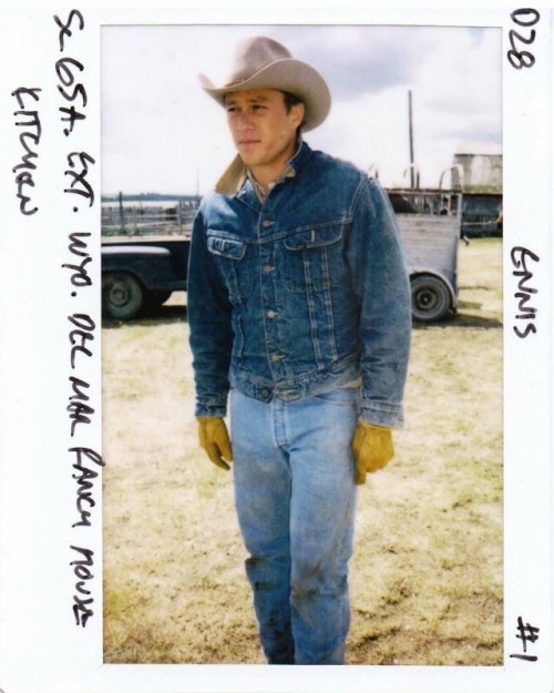 heathledger:New production polaroids of Heath Ledger from the set of Brokeback Mountain (2005)