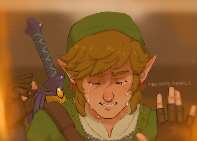 Nintendo needs to remake Skyward Sword so I can see Link cry in HD (Skyward Sword Screenshot redraw!)