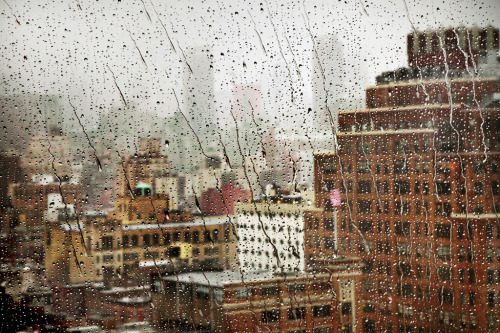 imlostinamoment: pleoros: Christophe Jacrot Cities In The Rain New York City New York City Paris Par