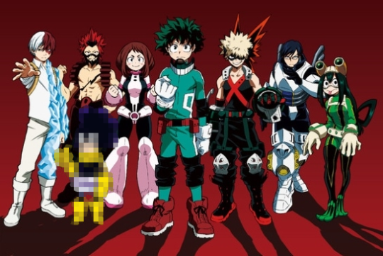 enecoo: radicalapollo:  enecoo: BNHA, but every time Mineta appears on-screen he’s just censored in mosaic The gang’s all here  