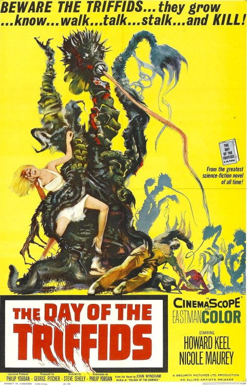 The original spores-from-outer-space sci-fi classic, Day Of The Triffids – about plantlike aliens wh