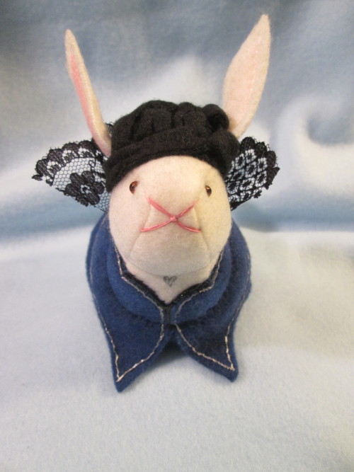 buneesi: teeny Regina Mills bunny!made by The Stitchy Button on etsy She&rsquo;s perfect!