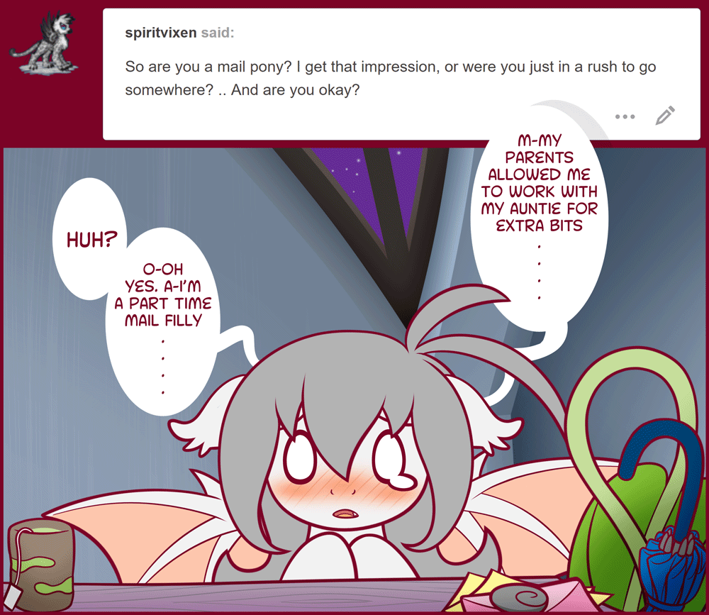 ask-laichi:“R-rainbow hair??…” This one’s a little sadder but we end with