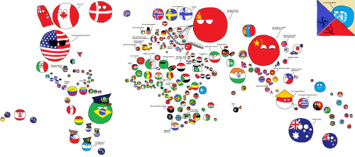 polandballforever:Polandball map of the Cold War