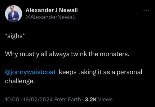 You Heard The Man! Stop Twinking The Monsters!