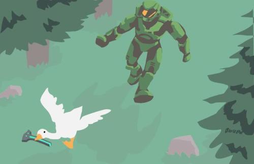 bfoxanimation:Untitled Goose Game: A Master Chief Story