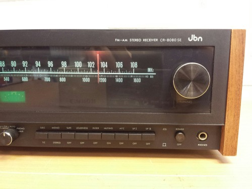 Jbn CR-8080 SE FM-AM Stereo Receiver, 1977. Identical/rebranded Lustre