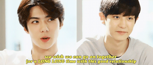 seulkpop:  CHANHUN at EXO’s 2nd Box  Q. After spending 8 years together, which is the most memorable memory?Sehun: When we were kids, still trainees, we had nothing. We just had each other, relied on each other. 