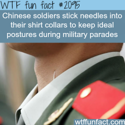wtf-fun-factss:  How chinese soldiers keep