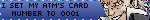 i set my atm card number to 0001 because i'm number one