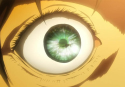 posona:  Eren’s Eyes Appreciation Post Told you I’d do it. I took 19 of these within 3 episodes. After that I got tired ‘cause it’s Eren’s Eyes, All The Time. 