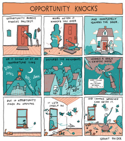 incidentalcomics:  Opportunity Knocks Poster Shop | Patreon 