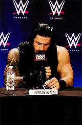 reigningxprizefighter:  Here. Enjoy this gifset of Roman Reigns being 100% done with everyone.  Bonus GIF: 