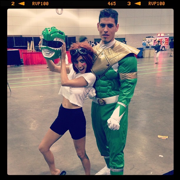 Green Ranger! #gogopowerrangers #fakebuff #animeexpo  (at Anime Expo 2013)