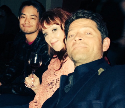 spncastdaily: @mishacollins: We’re sitting (discretely) at the louden swain show at CreationEn