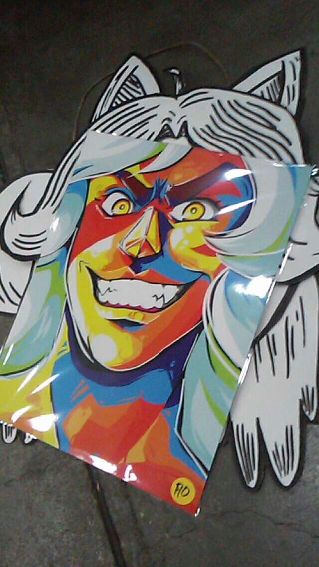 amalgarn:  When ur jasper print lines up perfectly with ur temmie mask 
