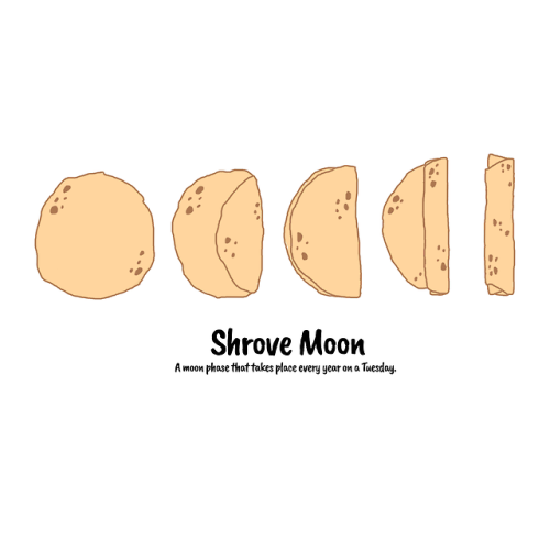 It’s Pancake day and so the shrove moon phase begins! You can get this design here: 