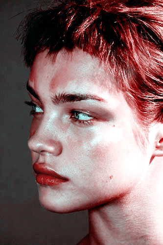 modelmeth:  Natalia Vodianova, Backstage @ Yohji Yamamoto F/W 2002