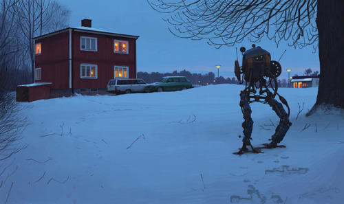 nightbringer24: crossconnectmag: Retro-futuristic Art by Simon Stålenhag Simon Stål