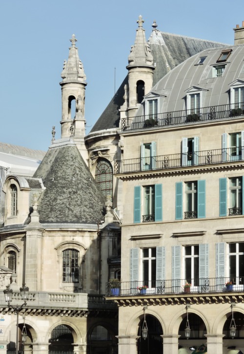 Paysage de rue avec Temple protestant de l'Oratoire du Louvre, Paris, 2017.