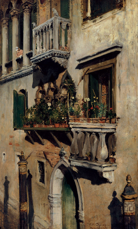 laserrenissima:Venice, c. 1877. William Merritt Chase (American, 1849–1916)