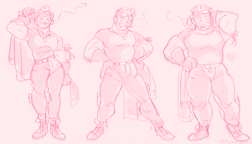 sherahighwind:  Some nice bodies! I don’t really have a consistent amount of pudge that I assign to Cid. It usually bonces around those three. Shera, I like to draw fat, though sometimes you’ll see her a bit thinner.  