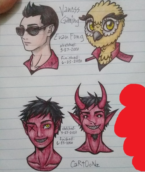 I Decided To Complete The Sketches I Posted. Here Are Vanoss & CaRtOoNz.